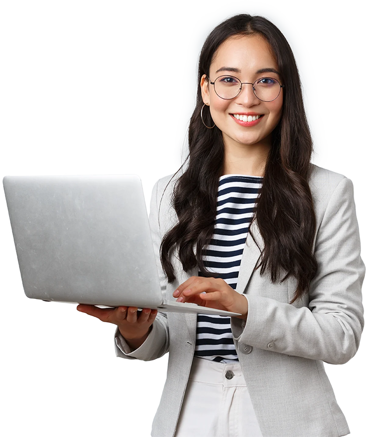Dizüstü bilgisayarıyla online eğitime katılan öğrenci